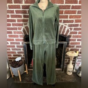 VINTAGE pappagallo velour tracksuit
